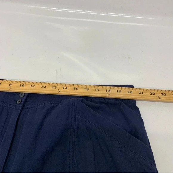 J Jill Pants Woman Sz  22 Blue  Pockets Front Zip   Elastic High Waist - Picture 10 of 13
